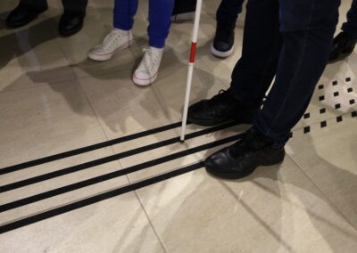 Taktilne staze za Izložbu Inkluzivno na delu